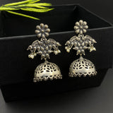 Silver Marigold Jhumkis