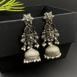 Floral Kundan Jhumkis