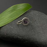 Trippy Ruby Flower Nose Clip-On