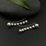 Pearl String Crawler Earrings