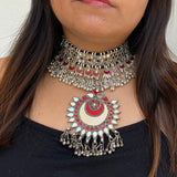 Auspicious Red Glass Necklace