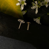 Zircon Flower Nose Pin