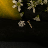 Zircon Flower Nose Pin