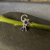 Blue Star Nose Pin