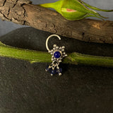 Blue Star Nose Pin