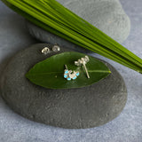 crescent Aqua Ear Studs