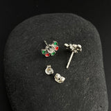 Crescent With Petals Ear studs