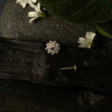 Zircon Sapphire Nose Pin