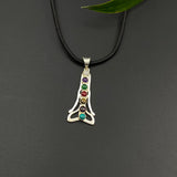 Seven Chakra Brass Pendant