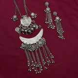 Boho Vibe Long Necklace & Earrings Set