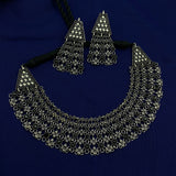 Black Intricate Jewellery Set