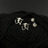 Tibetan Om Ear Studs