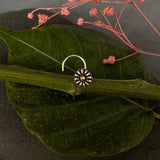 Silver Flower Nose Pin