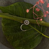 Silver Flower Nose Pin