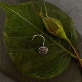 Silver Marigold Nose Pin