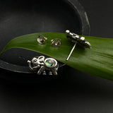 Labradorite Elephant Ear Studs