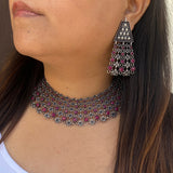 Ruby Intricate Jewellery Set