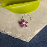 Ruby Petals Flower Nose Pin