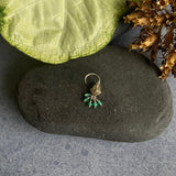 Emerald Beads Nose Pin