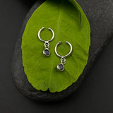 Black Drop Clip-on Helix Rings