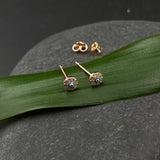 Small Rose Gold Evil Eye Ear Studs