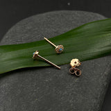 Small Rose Gold Evil Eye Ear Studs