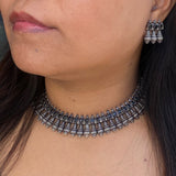 Black Ethnic Necklace Set