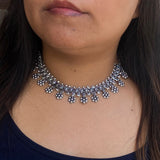 Floral Motif Necklace Choker
