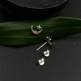 Moon & Star Ear Studs