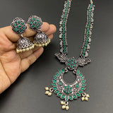 Emerald Floral Necklace Set