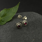 Aubergine Ear Studs