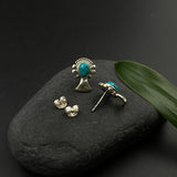 Wild Turquoise Ear Studs