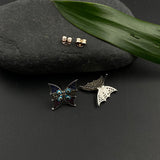 Evil Eye Butterfly Ear Studs