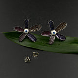 Psychedelic Flower Ear Studs