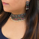 Ruby & Emerald Royal Choker Set