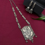 Ganesha Long Necklace & Jhumkis