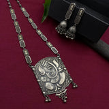 Ganesha Long Necklace & Jhumkis