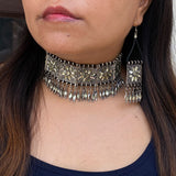 Kundan Floral Choker & Earrings