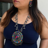 Bohemian Round Necklace & Earrings