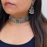 Emerald & Mogra Choker Set