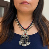 Afghan Heart Charms Necklace