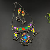 Aarzaa Mirror Necklace Set