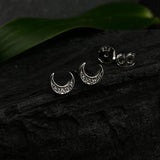 Crescent Moon Ear Studs