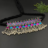 Blue & Pink Afghani Choker