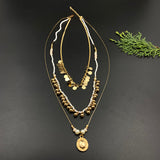 Boho 3 Layered Chain Necklace