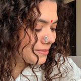 Flower Motif Nose Clip-On