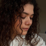 Zircon Flower Nose Pin