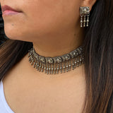 Traditional Ele Choker & Earrings Set