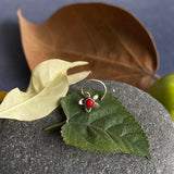 Blooming Red Flower Nose Pin