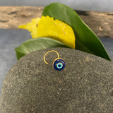 Evil Eye Gold Plated Nose Pin